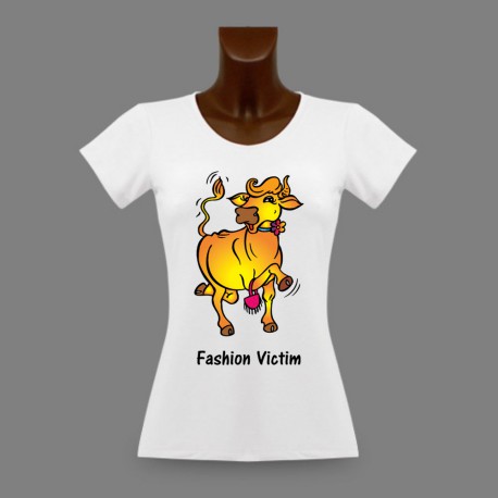 Frauen Slim T-shirt -  Fashion Victim