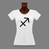 Donna slim T-shirt - segno astrologico Sagittario