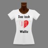 T-Shirt slim moulant pour femme - Das isch Wallis