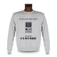 Herren Funny Sweatshirt - Vintage Gameboy, Ash Heater