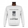Men's Funny Sweatshirt - Vintage Gameboy