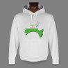 Sweatshirt blanc à capuche - Frontières vaudoises en 3D