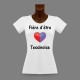 Donna slim T-shirt - Fière d'être Tessinoise - Cuore Ticino