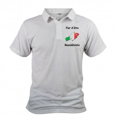 Uomo Polo Shirt - Fier d'être Neuchâtelois, Davanti