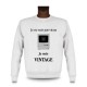 Men's Funny Sweatshirt - Vintage Macintosh, White