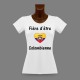 Donna slim T-shirt - Fière d'être Colombienne - cuore colombiano