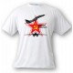 Fighter Aircraft T-shirt - MiG-29 Fulcrum - Color version, White