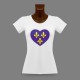 Frauen Slim T-shirt - Francilien Herz