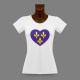 T-shirt slim dame - Coeur Francilien