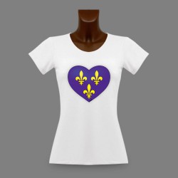 Donna slim T-shirt - Cuore Francilien 