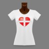 T-shirt slim dame - Coeur Savoyard