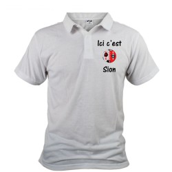 Uomo Calcio Polo Shirt - Ici c'est Sion, Davanti