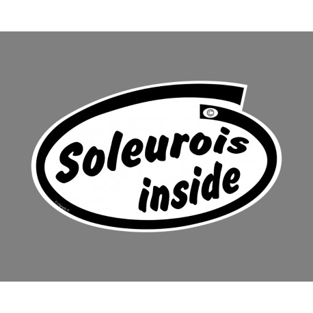 Sticker humoristique - Soleurois inside - pour voiture