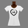Frauen Waadt Slim T-shirt - VD Herz