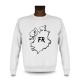 Herren Sweatshirt - Freiburg Bürsten Grenzen, White