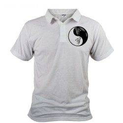 Men's Polo Shirt - Tribal Wolf Head, Front