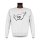 Herren Sweatshirt - Walliser Bürsten Grenzen, White