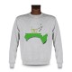 Men's Sweatshirt - Vaud 3D Borders, Ash Heater