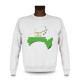 Men's Sweatshirt - Waadt 3D Grenzen, White