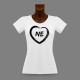 Donna Neuchâtel slim T-shirt - Cuore NE