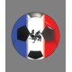 Sticker - pallone di calcio francese, per automobile, notebook o smartphone