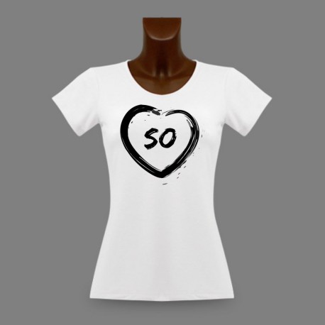Frauen Solothurner Slim T-shirt - SO Herz