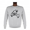 Herren Sweatshirt - Waadt Bürsten Grenzen, Ash Heater