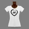 Frauen Genfer Slim T-shirt - GE Herz