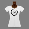 Women's Geneva slinky T-Shirt -  GE Heart