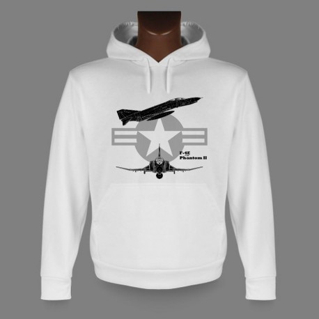 Kapuzen Jagdflugzeug Sweatshirt - F-4E Phantom II, für Damen und Herren