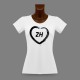 T-Shirt Zurichois slim dame - Coeur ZH