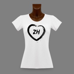Frauen Zürcher Slim T-shirt - ZH Herz