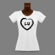 Donna Lucerna slim T-shirt - Cuore LU