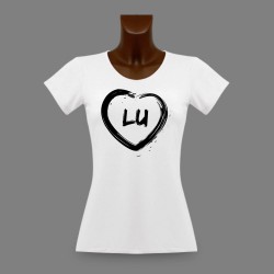 Donna Lucerna slim T-shirt - Cuore LU