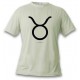 Women's or Men's astrological sign T-shirt - Taurus, November White
