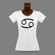 T-Shirt dame slim - signe astrologique Cancer