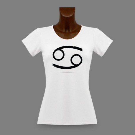 T-Shirt dame slim - signe astrologique Cancer