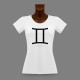 Women's slim T-shirt - Gemini astrological sign