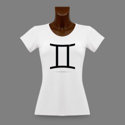 Frauen Slim T-shirt - Sternbild Zwillinge