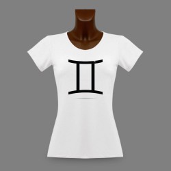 Women's slim T-shirt - Gemini astrological sign