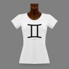 Women's slim T-shirt - Gemini astrological sign