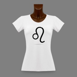 Frauen Slim T-shirt - Sternbild Löwe