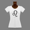 Frauen Slim T-shirt - Sternbild Löwe