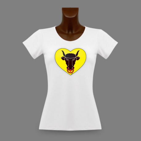 Donna slim T-shirt - Cuore Uri