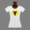 Donna slim T-shirt - Cuore Uri