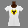 T-Shirt slim dame - Coeur Uranais