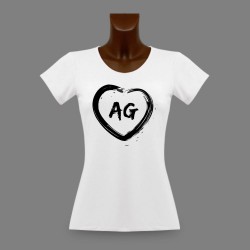 Frauen Aargauer Slim T-shirt - AG Herz