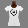 T-Shirt uranais slim dame - Coeur UR