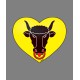 Sticker - Uri Cuore, per automobile, notebook, smartphone
