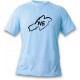Donna o Uomo T-Shirt - Neuchâtel confini e lettere NE, Blizzard Blue